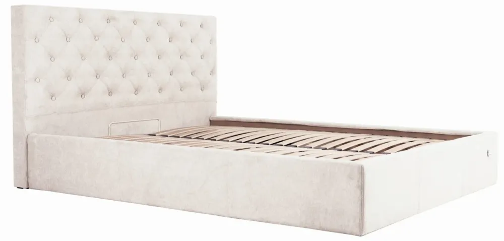 Кровать Coventry VIP 140 х 190 см Мисти Milk С дополнительной металлической цельносварной рамой Бежевый Киев - изображение 3