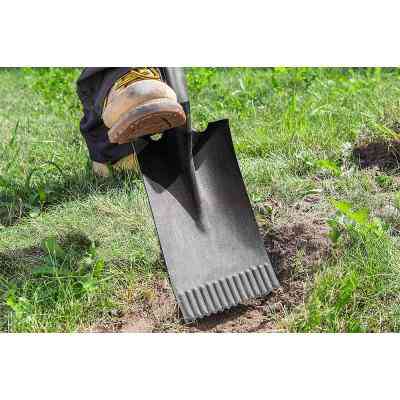 Лопата Verto прямая, металлическая ручка (15G004) Вінниця