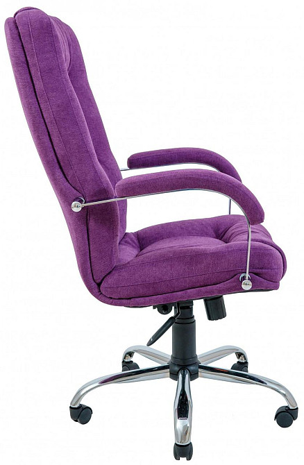 Офисное Кресло Руководителя Richman Alberto Misti Dark Violet Хром М3 MultiBlock Фиолетовый Киев - изображение 3