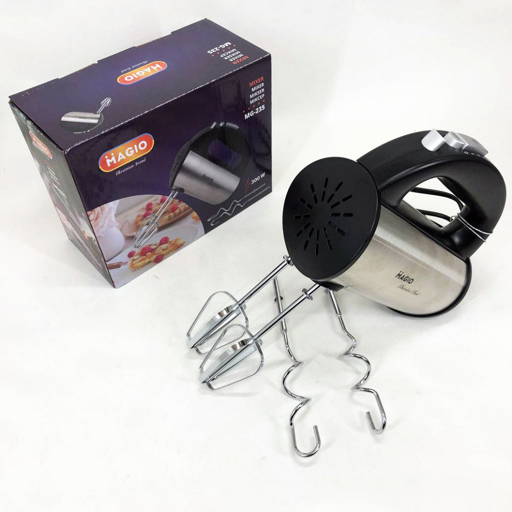 Миксер для теста на пироги MAGIO, Миксер с скоростями и насадками для замешивания смесей OW-52 Киев - изображение 5