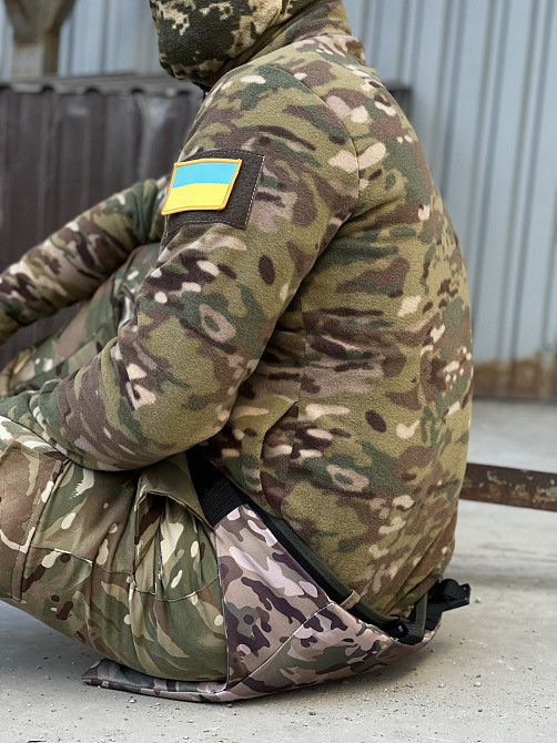 Каремат тактичний складаний сидінь поджопник швидкознімний Hotass 165×45 см Каремат військовий, Карі Днепр - изображение 6