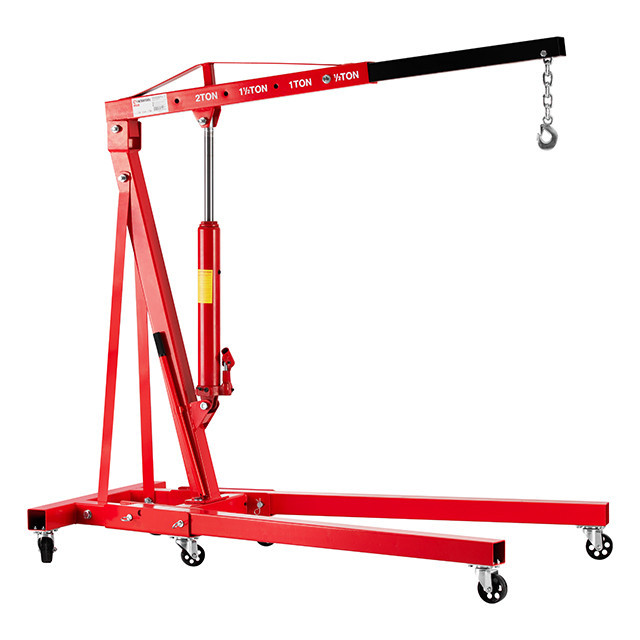 Кран съемник двигателя гидравлический подкатной 2 т (комплект из двух частей) INTERTOOL GT0808 Киев - изображение 1