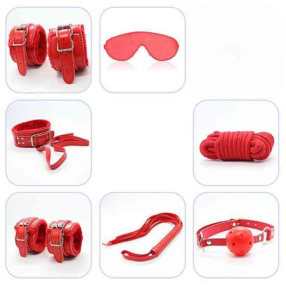 Набір БДСМ іграшок Fetish B-Series BDSM Kit 5.0, червоний Sex Aura Київ
