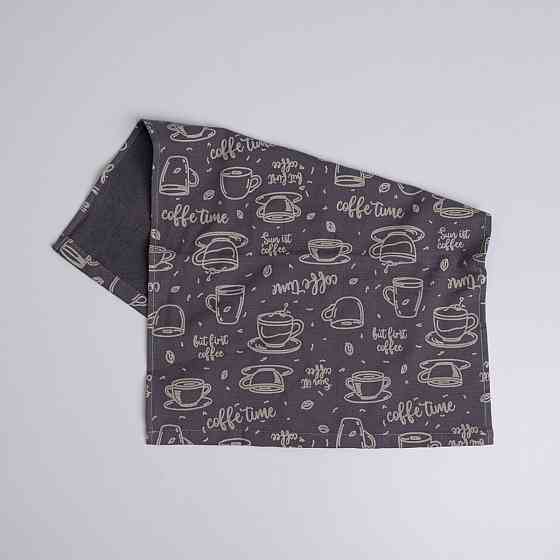 Махровое кухонное полотенце Кофе 40х60 см 300г/м2 GM Textile (Темно-серый) Сумы