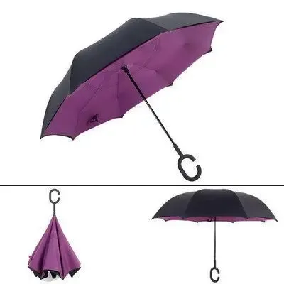 Умный зонт обратного сложения UP-BRELLA Коломыя - изображение 2