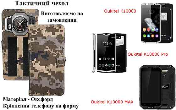 Тактический чехол для NUBIA RED MAGIC 6R, Red Magic 6S Pro, крепится к снаряжению на липучке Киев