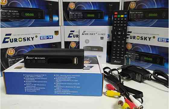 Приставка Т2 тюнер ресивер приемник EuroSky ES-14 DVB-T/T2/C IPTV YTV. Харьков