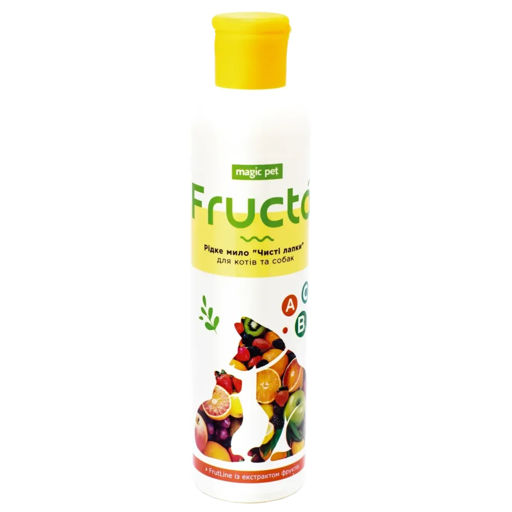 Жидкое мыло Fructa с экстрактом вишни ананаса авокадо и апельсина для собак и кошек 220 мл Винница - изображение 1