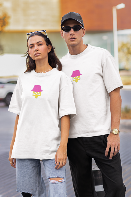 Парні патріотичні футболки - Герб України в рожевій панамі Калуш Чернівці - фото 1