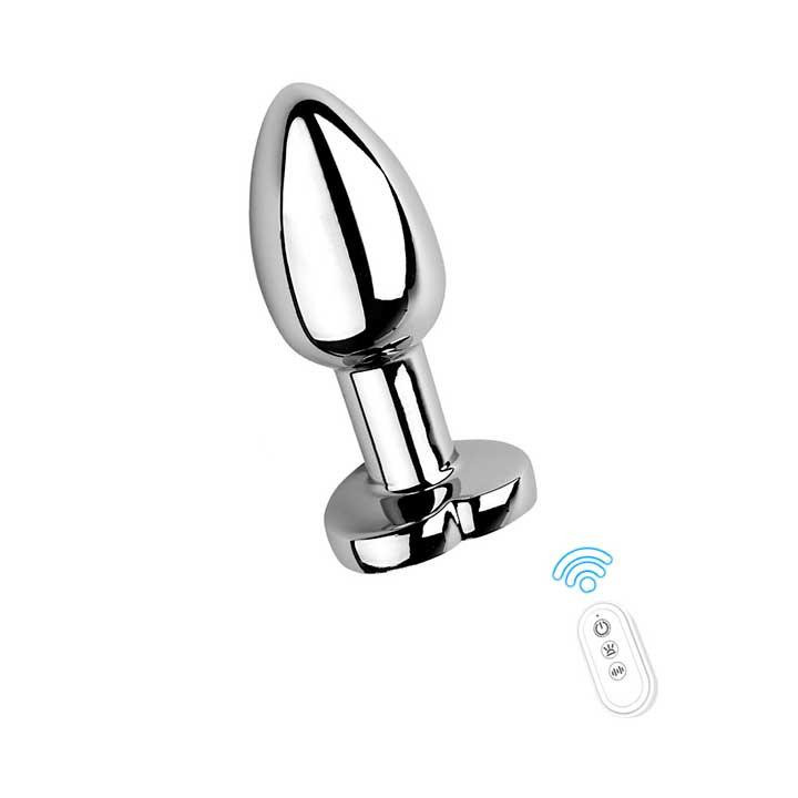 Стальная cветящаяся смарт анальная пробка Magic Motion Equinox USB с Д/У - 7,2*2,8 см – Анальные игрушки Винница - изображение 7