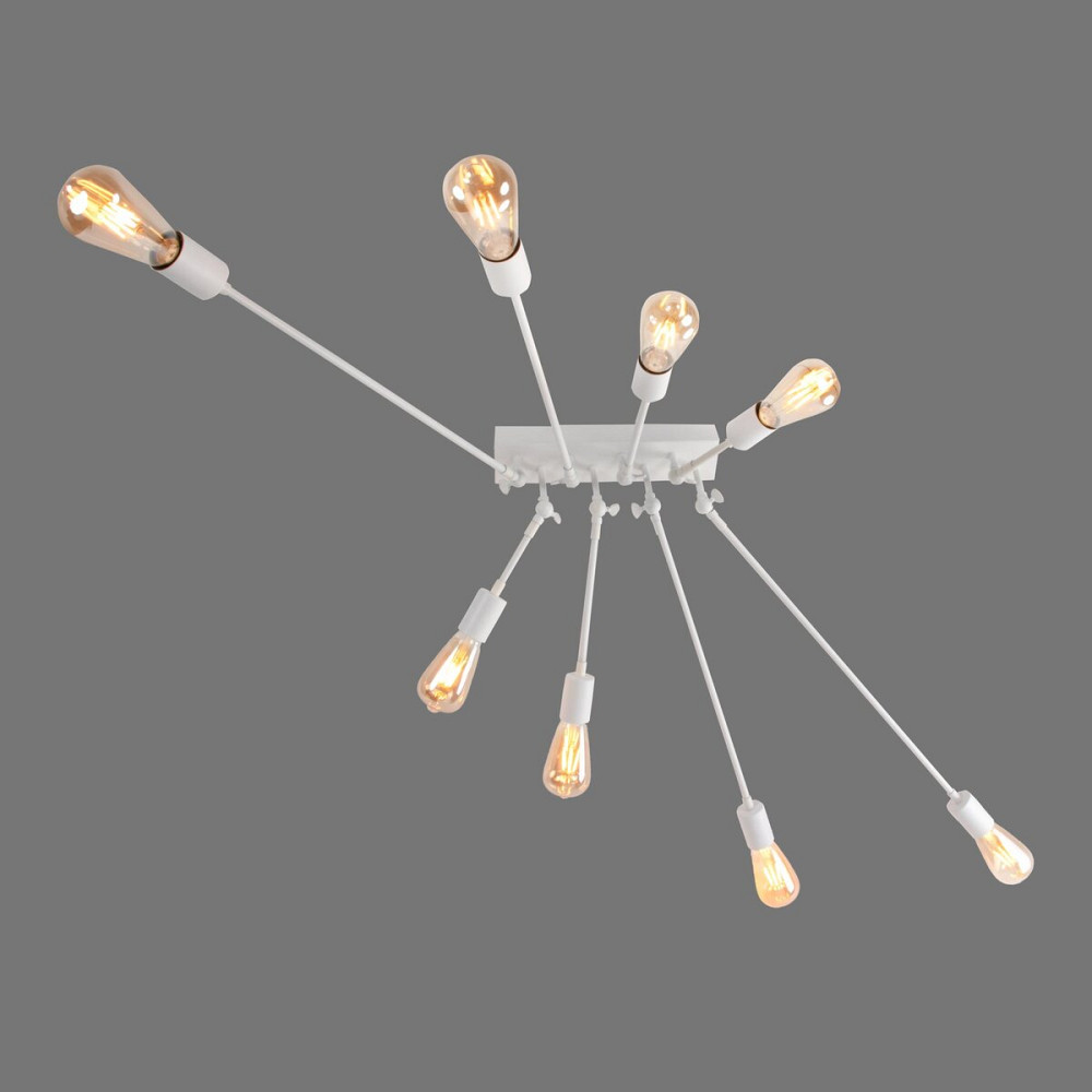 Люстра металева виробництво Sirius PR 1062/8 (білий) Коломия - фото 2