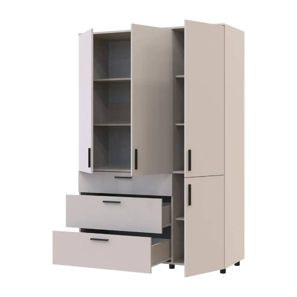Шафа для одягу Doros Торн Кашемір 3 ДСП/3Ш (полиці) 135х51.6х200 (DRS-012060) Львів - фото 9