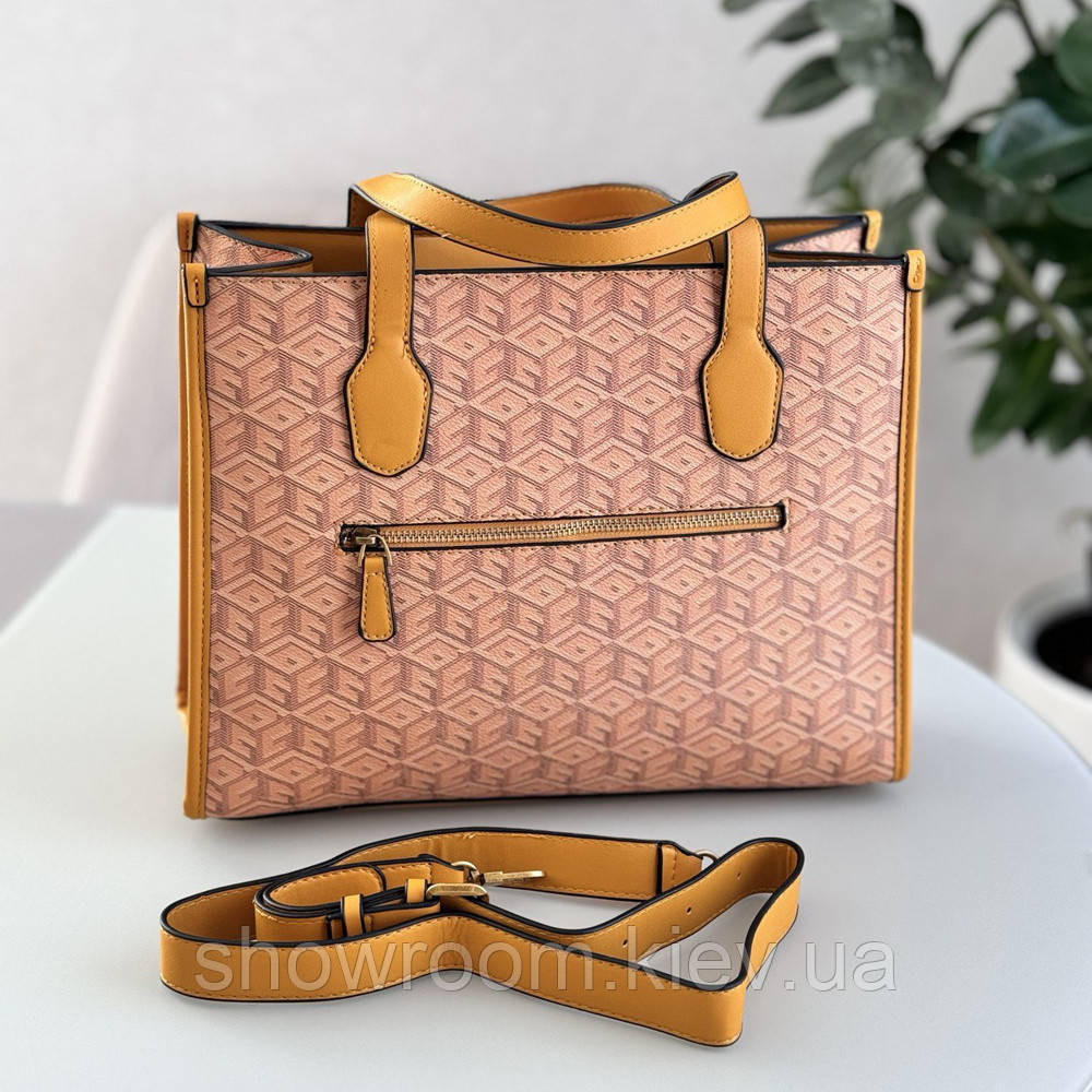 Жіноча сумка шоппер Guess (866522) помаранчева Київ - фото 3