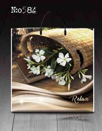 Полиэтиленовый пакет (40х40) с пластиковой ручкой 