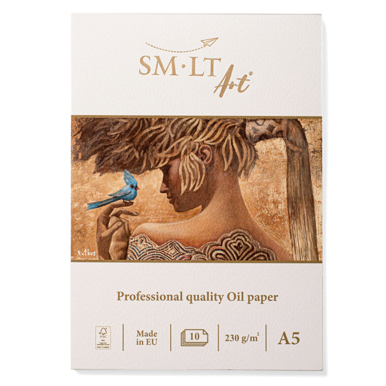 Склейка для масла PRO CREATE 230г/м2 10л белая льняная бумага SM-LT Art Киев
