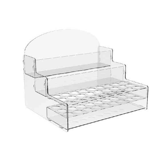 Підставка EKOSTAR для пробників і сашетів із акрила 250х200х185 Київ