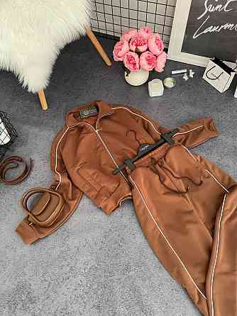 Жіночий повсякденний костюм тринитка петля без утеплення Шоколад, 46/48 Одеса