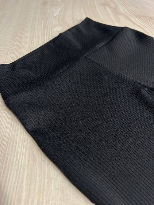 Шорти жіночі Prenses 113 велосипедки в рубчик середньої довжини чорні, чорний, S Київ - фото 11