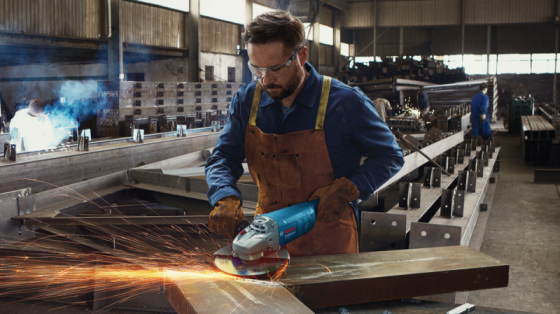 Профессиональная угловая шлифмашина (болгарка) Bosch GWS 2200 : 2200 Вт, 6500 об/мин, диск 230 мм Киев