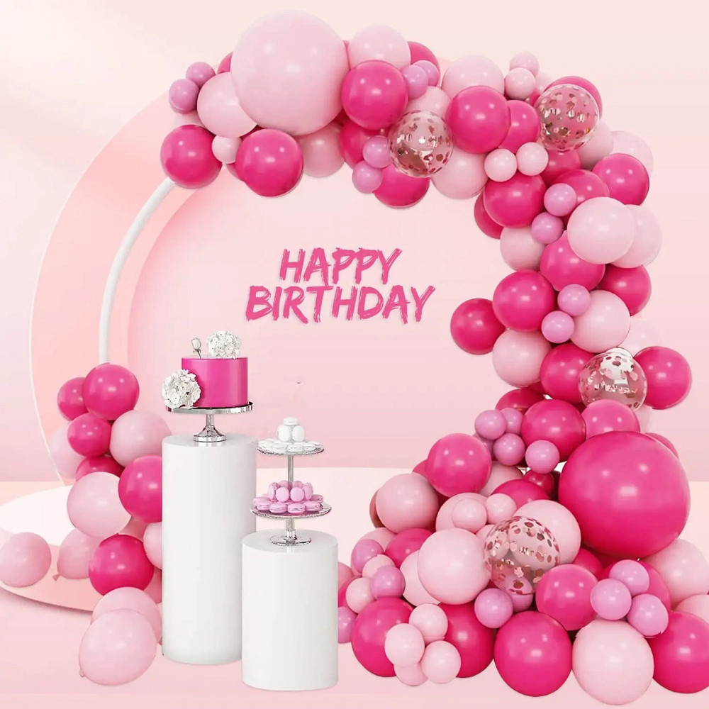 Набір повітряних куль для вечірки, дня народження, весілля, рожеві Кам'янець-Подільський - фото 1