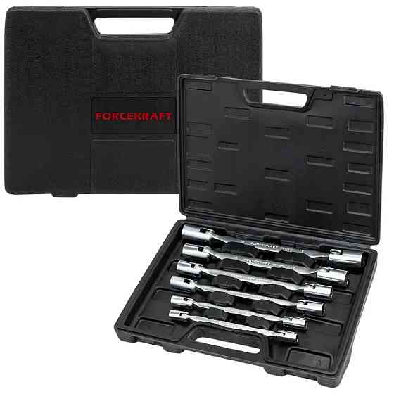 Набір ключів торцевих з шарніром 6пр. (8х9-18х19) FORCEKRAFT FK-5074K Одеса