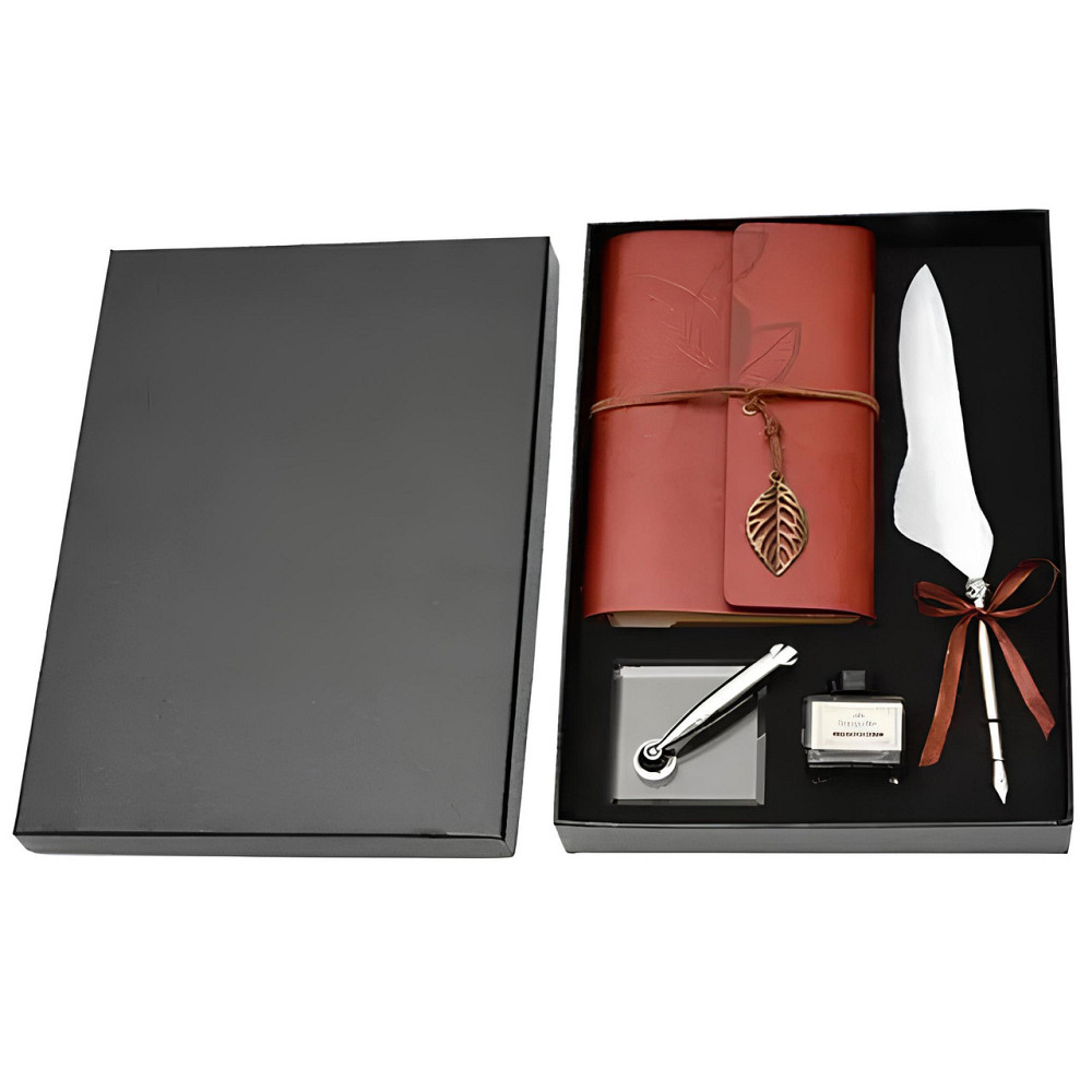 Подарунковий набір пір’яна ручка з чорнильницею RESTEQ — елегантний набір для письма та каліграфії Київ - фото 1