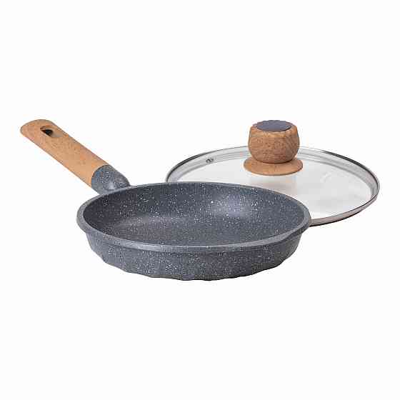 Алюминиевая сковорода, 1,4 л, с мраморным антипригарным покрытием Ø 22 см, серый MGC HP-4-422G Киев
