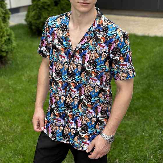 Пляжная мужская рубашка с принтом Pobedov Dejavu GTA Киев