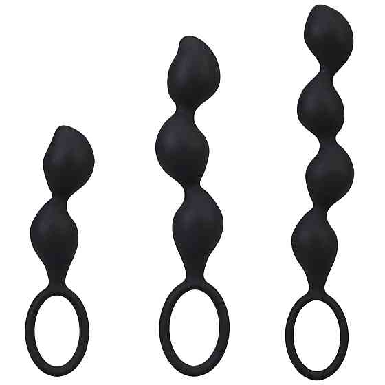 Набір анальних іграшок Doc Johnson Mood Naughty Contour Beads Trainer Set Sex Aura Київ