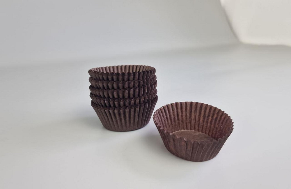 Тартолітка для кексів 6А кругла коричнева D45 H25 (100 шт.) (1 уп.) Харків - фото 1