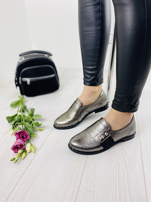 MILLI GOLD Туфлі жіночі MILLI GOLD 359-1705 срібні (весна-осінь, шкіра натуральна) (3308) Коломия - фото 2