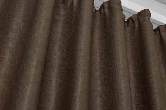 Комплект готовых штор VR-Textil Софт № 094ш Темно-коричневый 100х270 см 2шт (31-110) Киев
