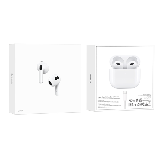 Бездротові навушники HOCO EW26 True wireless stereo headset White Київ