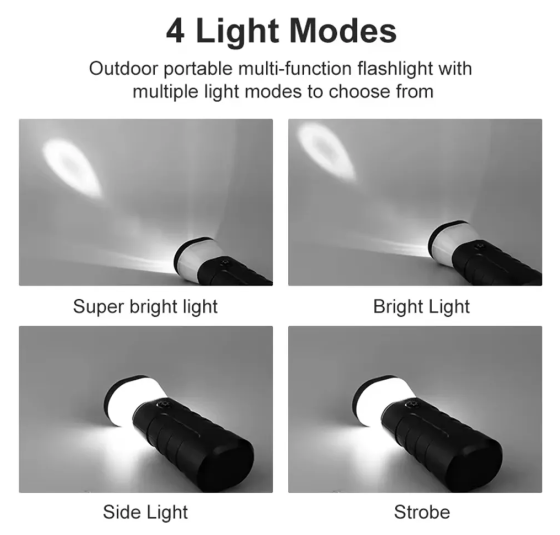 Ліхтар для кемпінгу PL-070, 3W, акумулятор, Type-C, Дніпро