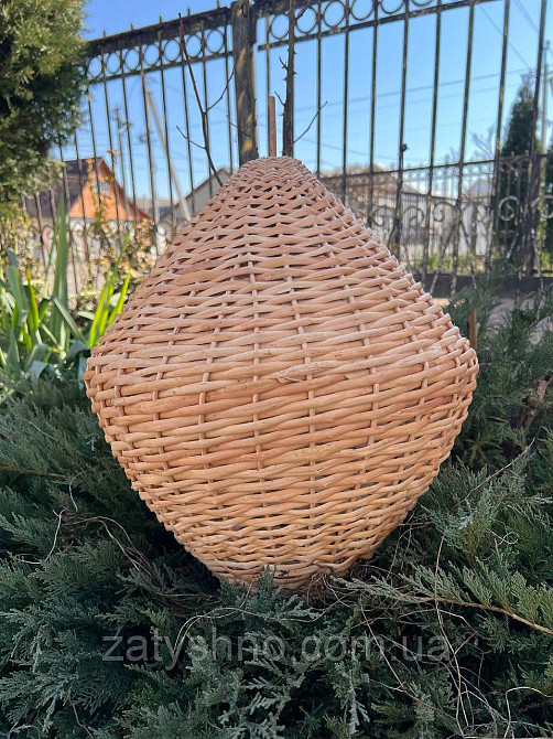 Люстра плетеная из лозы кокон Киев - изображение 5