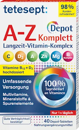 Tetesept A-Z Tabletten вітаміни від А до цинку Київ - фото 1