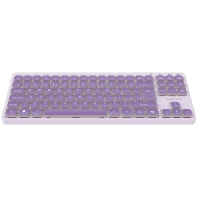 Клавіатура Canyon OnType 10 TKL Mechanical Silent Low-profile USB UA Violet (CNS-HKB10V) Вінниця - фото 8