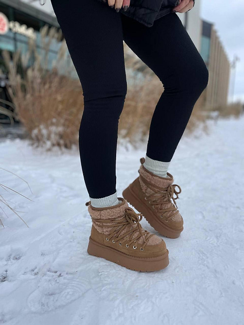 Hengji Угги жіночі HENGJI руді натуральна замша высота 13 см размер 36-40 (5676) Коломыя - изображение 4