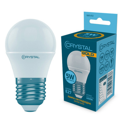 Лампочка CRYSTAL G45 5W PA Е27 4000K (G45-012) Винница - изображение 1