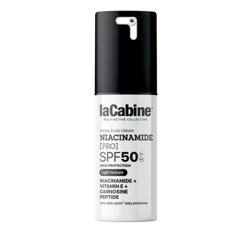 Сонцезахисний крем-флюїд для обличчя з ніацинамідом SPF50 NIACINAMIDE PRO LIGHT SPF50 LaCabine, 30 мл Дніпро - фото 1