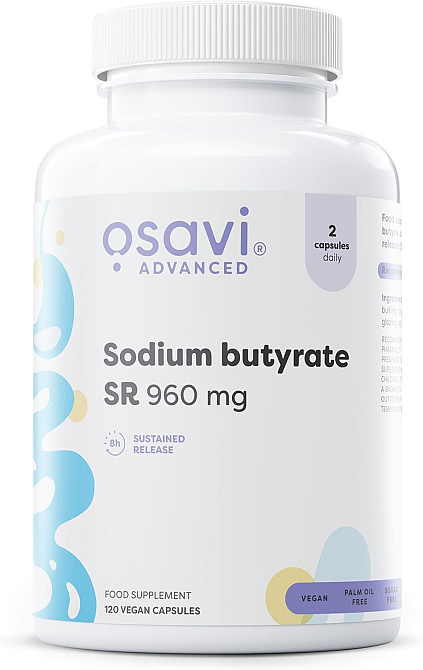 Бутират натрію Osavi Sodium butyrate SR, 960 mg 120 caps Луцьк - фото 1