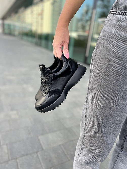 Romax Кросівки жіночі ROMAX чорні шкіра+замша натуральна 37р.(5275) Коломия - фото 3