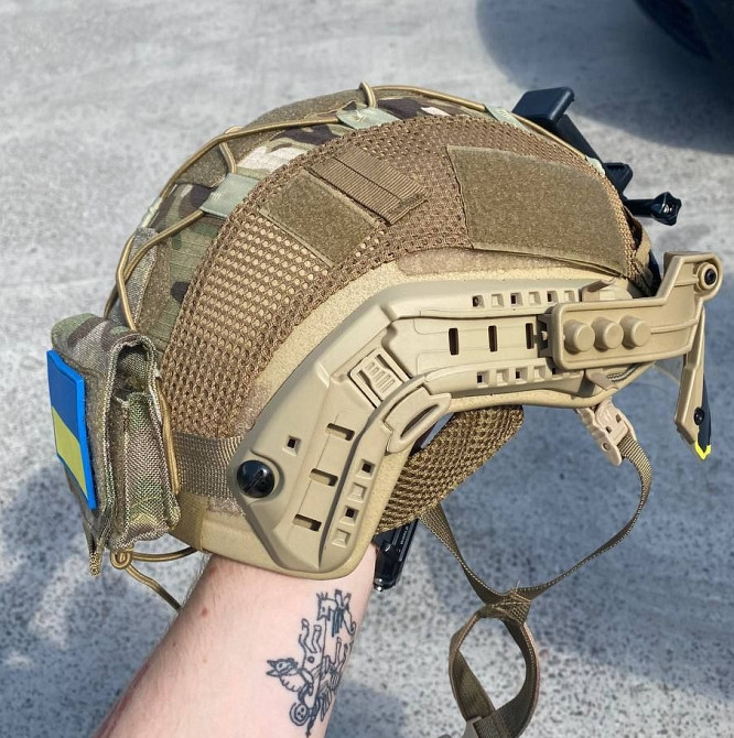 Тактический комплект шлем Fast Team Wendy с кавером + противовес + очки + крепление для камеры GoPro Винница - изображение 6