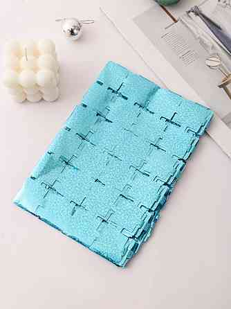 Дождик для фотозоны кубиками с голограммой 2 м на 1 м голубой Киев