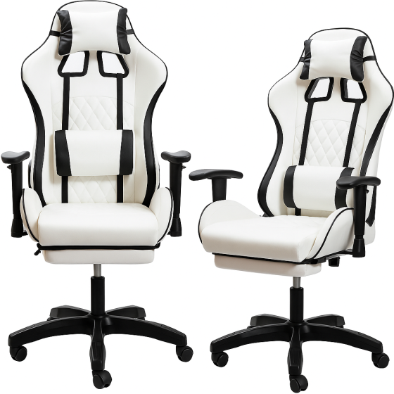 Кресло геймерское DIEGO Raptor white Киев