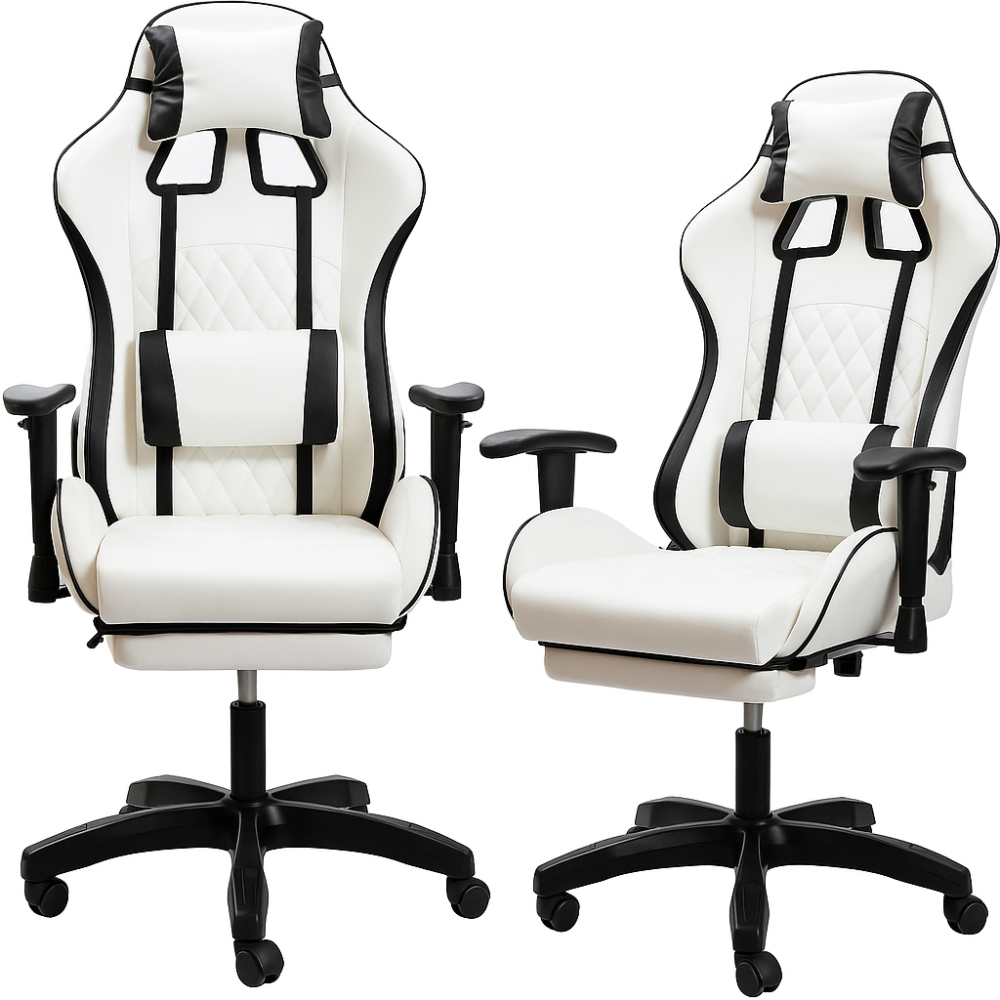 Кресло геймерское DIEGO Raptor white Киев - изображение 1