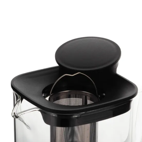 Заварник 1000мл зі з'ємним ситечком скло/нержавіюча сталь 0777M KAMILLE Житомир - фото 9