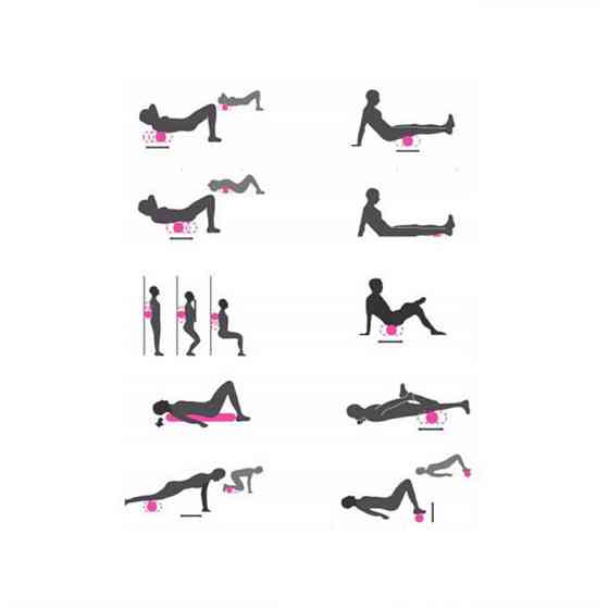 Массажный мяч NE-EP-14 6 см черный Винница