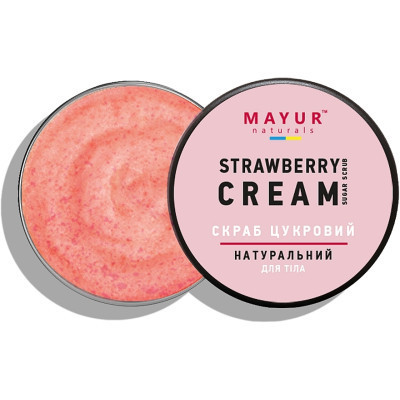 Скраб для тела Mayur Сахарный Клубника со сливками 250 мл (4820230953817) Винница - изображение 2