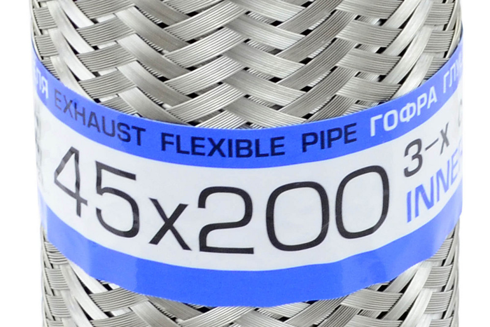 Гофра 45x200 (3-х слойная) Lanos 1.4 Matiz EuroEх глушителя Мукачево - изображение 1